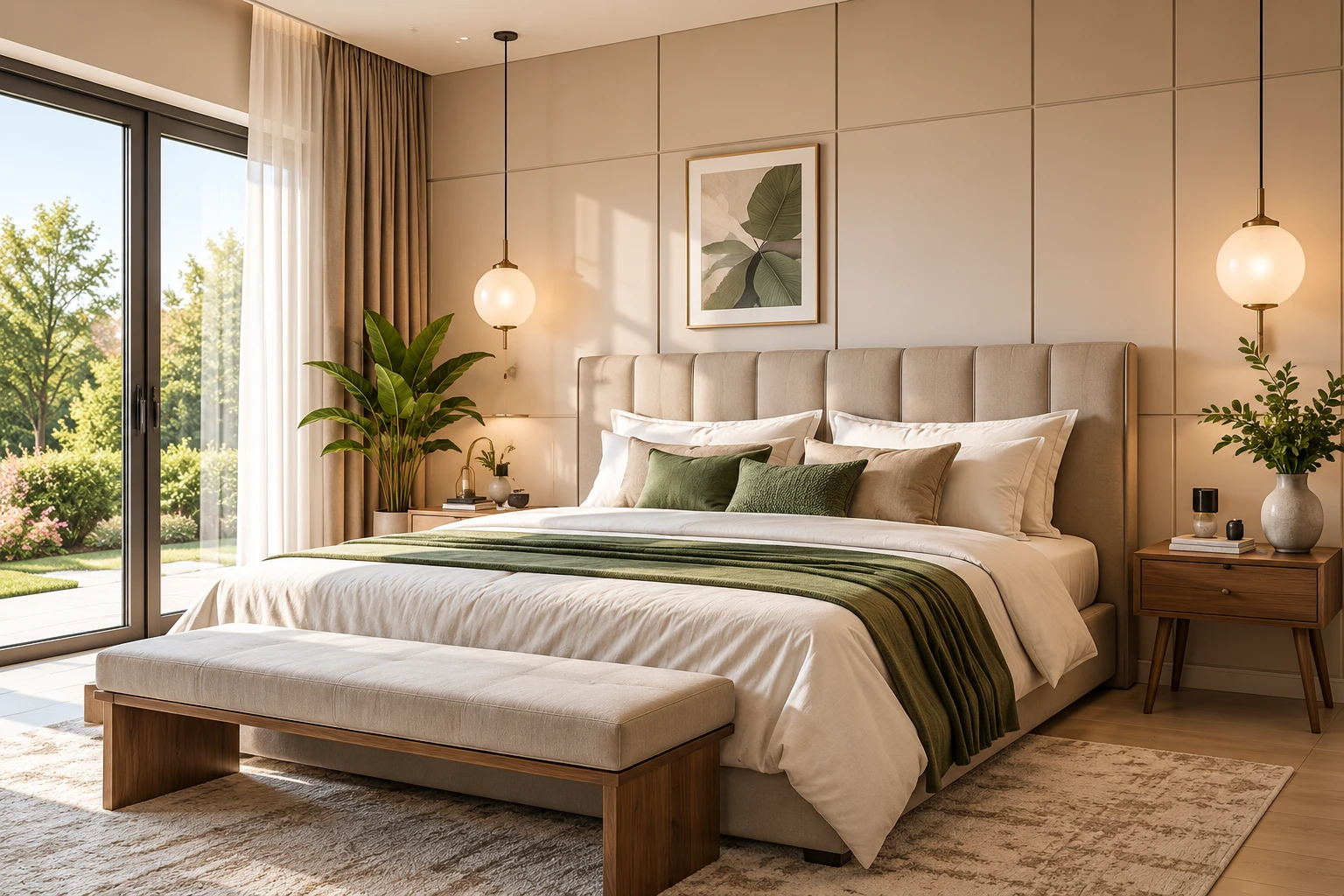 Complete Interior Design luxury bedroom suite